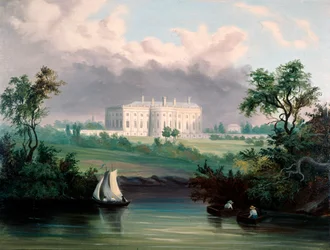 Vita huset, Washington, D.C., ca 1845
